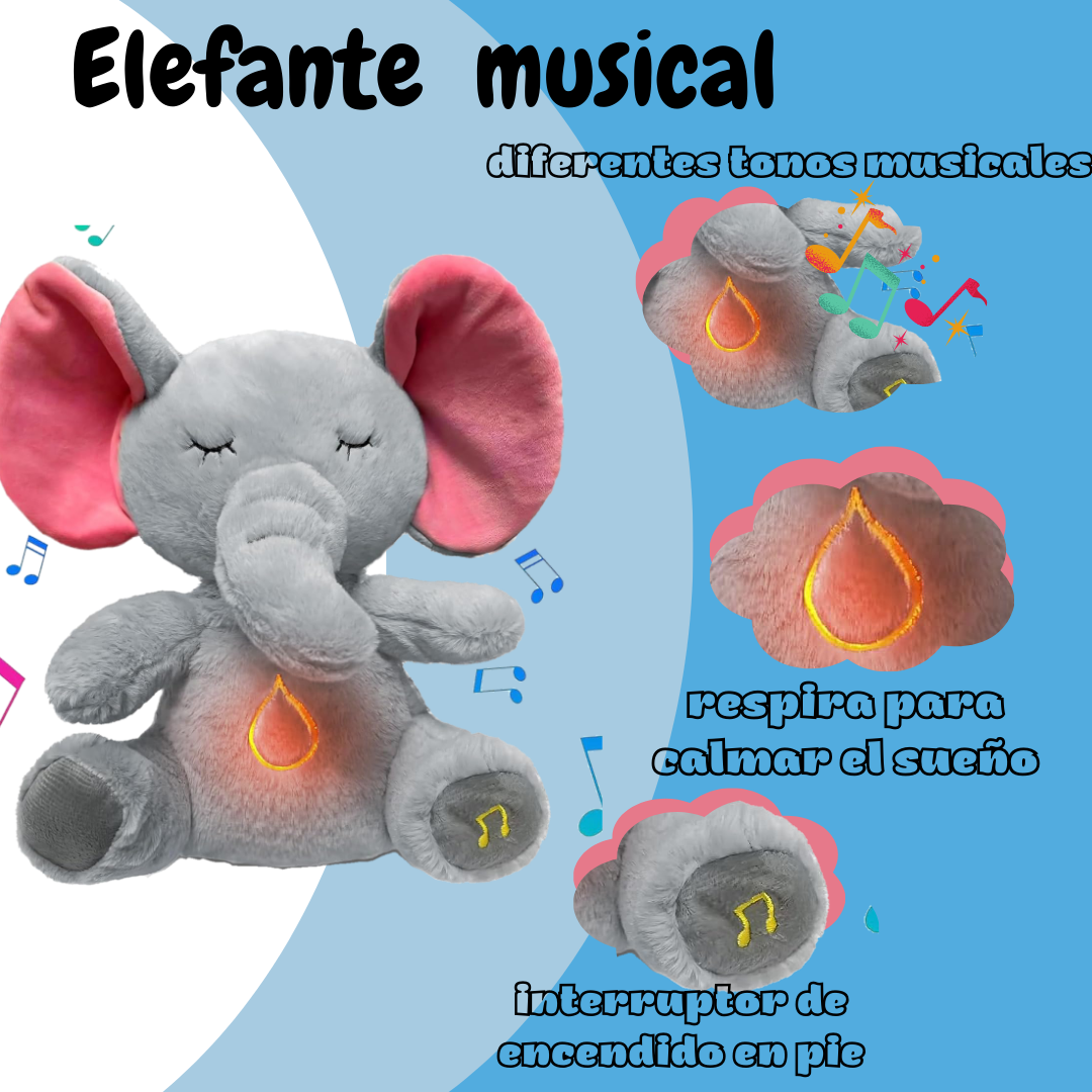 peluche elefante relajante musical